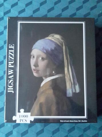 Nieuwe puzzel in folie, Vermeer, Meisje met de parel, 1000 s beschikbaar voor biedingen