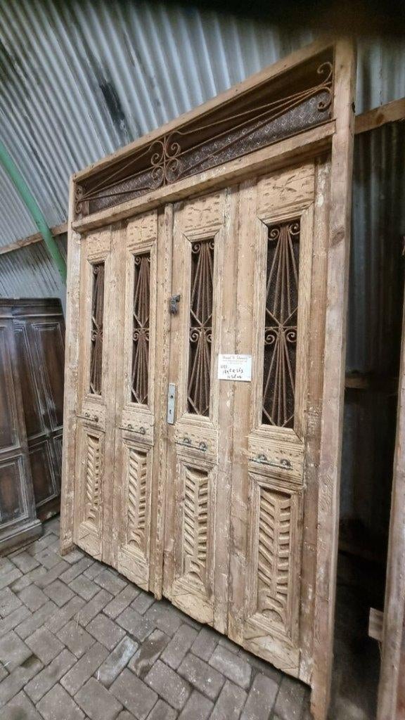 ANTIEKE DUBBELE DEUR 175X263 CM, Antiek en Kunst, Antiek | Woonaccessoires, Ophalen of Verzenden