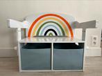2-in-1 lessenaar, leesbankje, opbergmandjes, regenboogprint, Ophalen, Zo goed als nieuw, Bureau