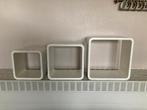 3 witte wandrekjes om boeken of accessoires in te zetten, Enlèvement ou Envoi, Comme neuf