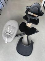 kinderstoel  - stokke nomi zwart/natuur - incl. toebehoren, Kinderen en Baby's, Kinderstoelen, Ophalen, Gebruikt, Meegroeistoel