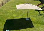 Kwaliteitsvolle Parasol dik hout en dikke stof, Tuin en Terras, Parasols, Ophalen
