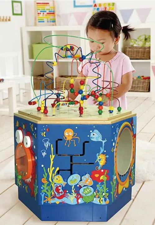 Houten activiteitentafel Coral Reef, Kinderen en Baby's, Speelgoed | Houten speelgoed, Nieuw, Overige typen, Ophalen of Verzenden