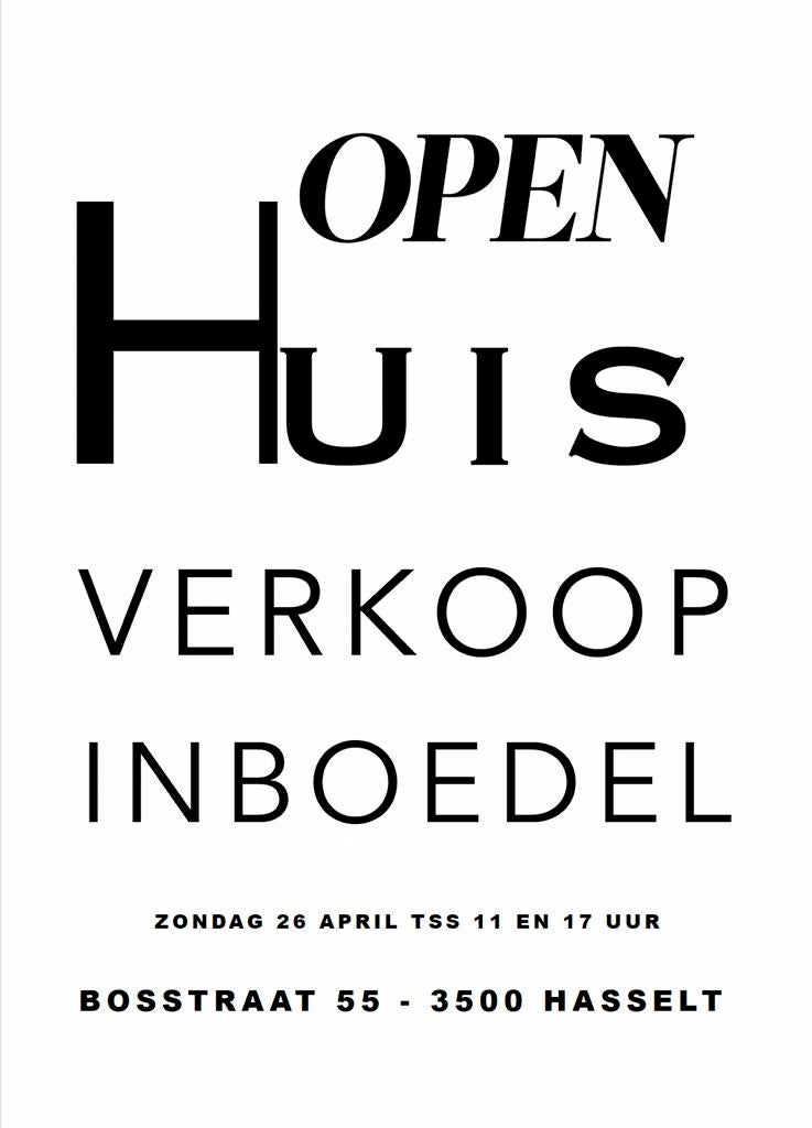 Garageverkoop Hasselt, Ophalen