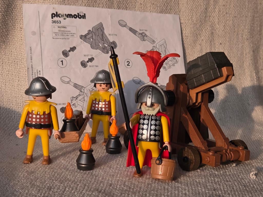 Playmobil Katapult Ridders (3653), Ophalen of Verzenden, Gebruikt, Los Playmobil