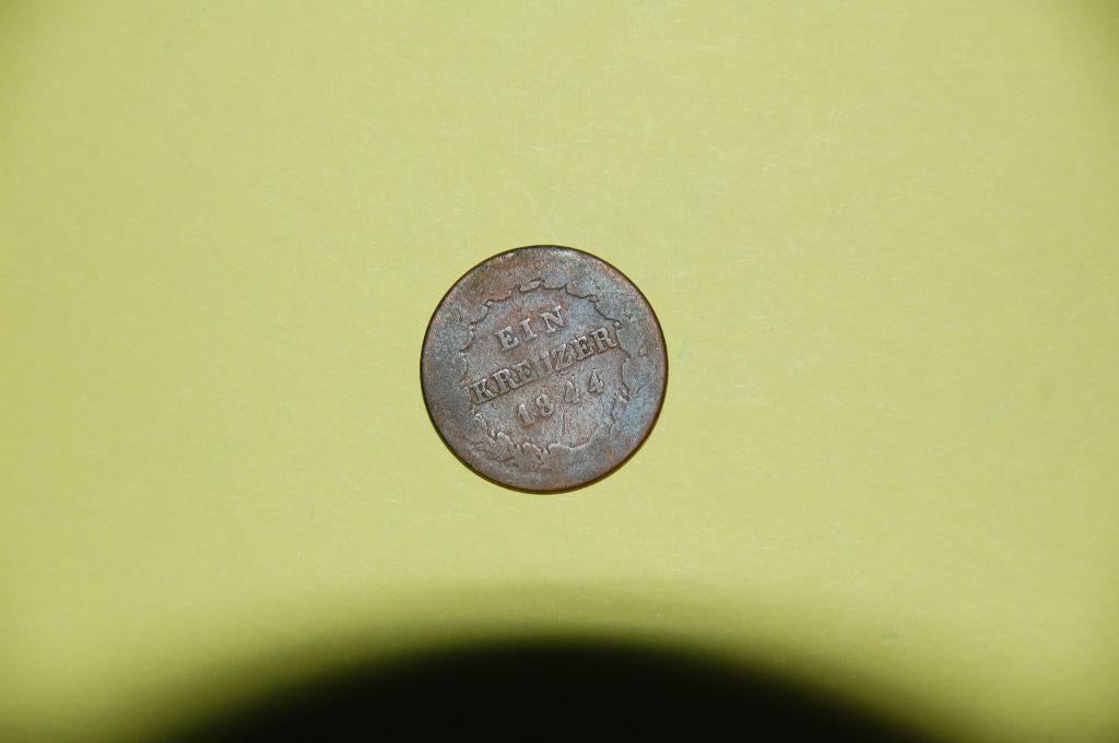 NASSAU : KREUZER 1844, Envoi, Allemagne, Monnaie en vrac