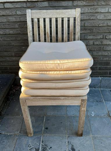 6 Gloster Kussens voor Kingston Tuin Stoelen, Tuin en Terras, Tuinmeubel-accessoires, Gebruikt, Ophalen