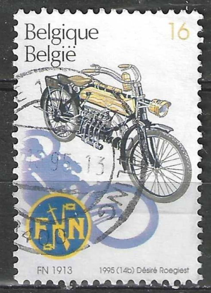 Belgique 1995 - Yvert/OBP 2616 - Motos anciennes (ST), Envoi, Affranchi, Oblitéré