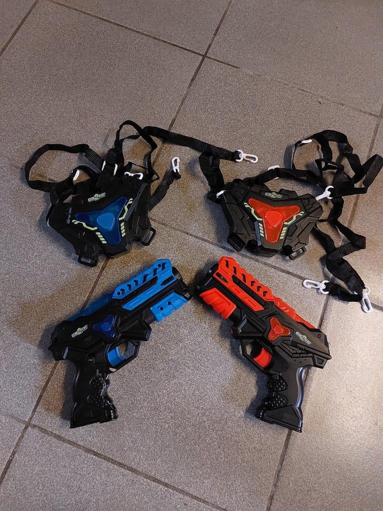 Set de jeu laser game, Ophalen