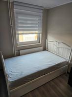 Lit double pour adolescent 120x200cm avec matelas et tiroirs, Maison & Meubles, Queen size, Comme neuf, Enlèvement, 120 cm