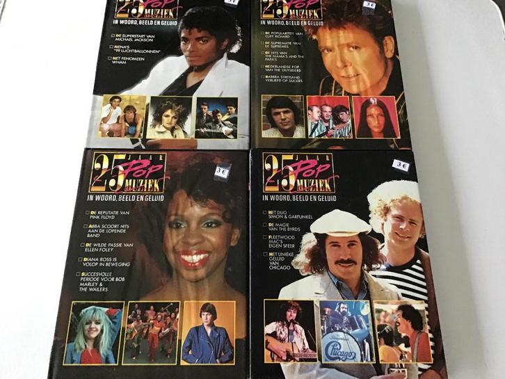 4 boeken 25 jaar pop muziek, Boeken, Muziek, Zo goed als nieuw, Ophalen of Verzenden