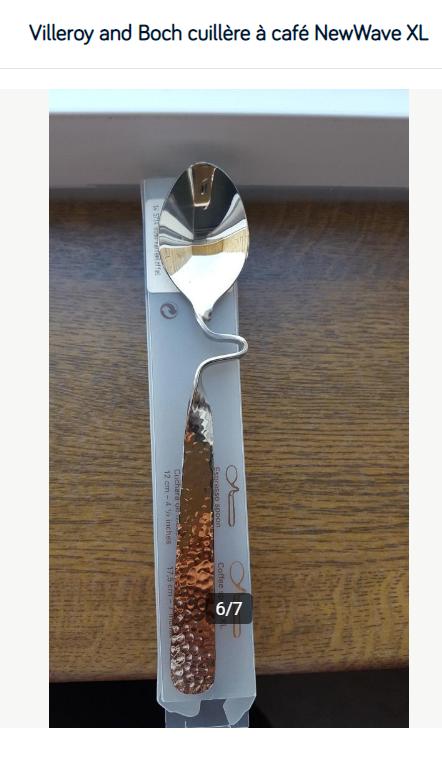 Villeroy and Boch cuillère à café NewWave XL, Neuf, Enlèvement, Autres types, Autres matériaux