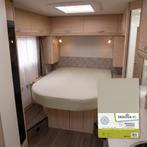 Queensbed/Eilandbed Jersey hoeslaken - wit, lichtgrijs,zand, Caravans en Kamperen