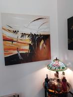 Groot schilderij 100cm op100cm opdoek, Antiek en Kunst, Kunst | Schilderijen | Abstract, Ophalen