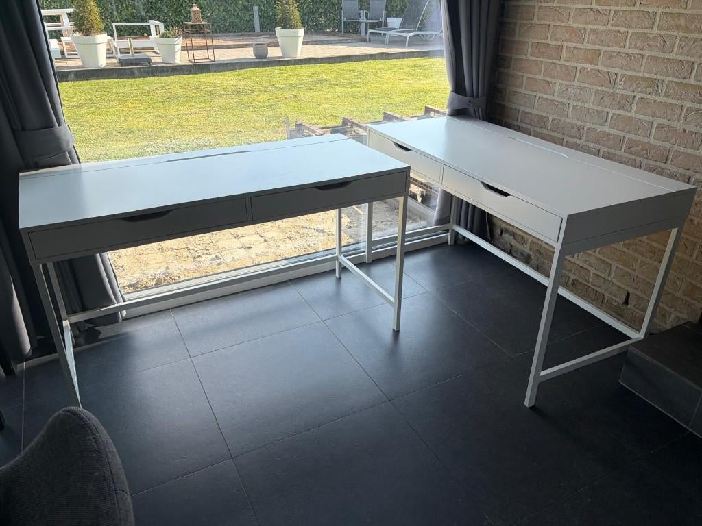 2 kantoren, Ophalen, Gebruikt, Hout, Kabelgoot