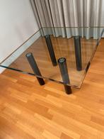 Table à manger design en verre (Brentano), Enlèvement, Utilisé, Carré, Verre