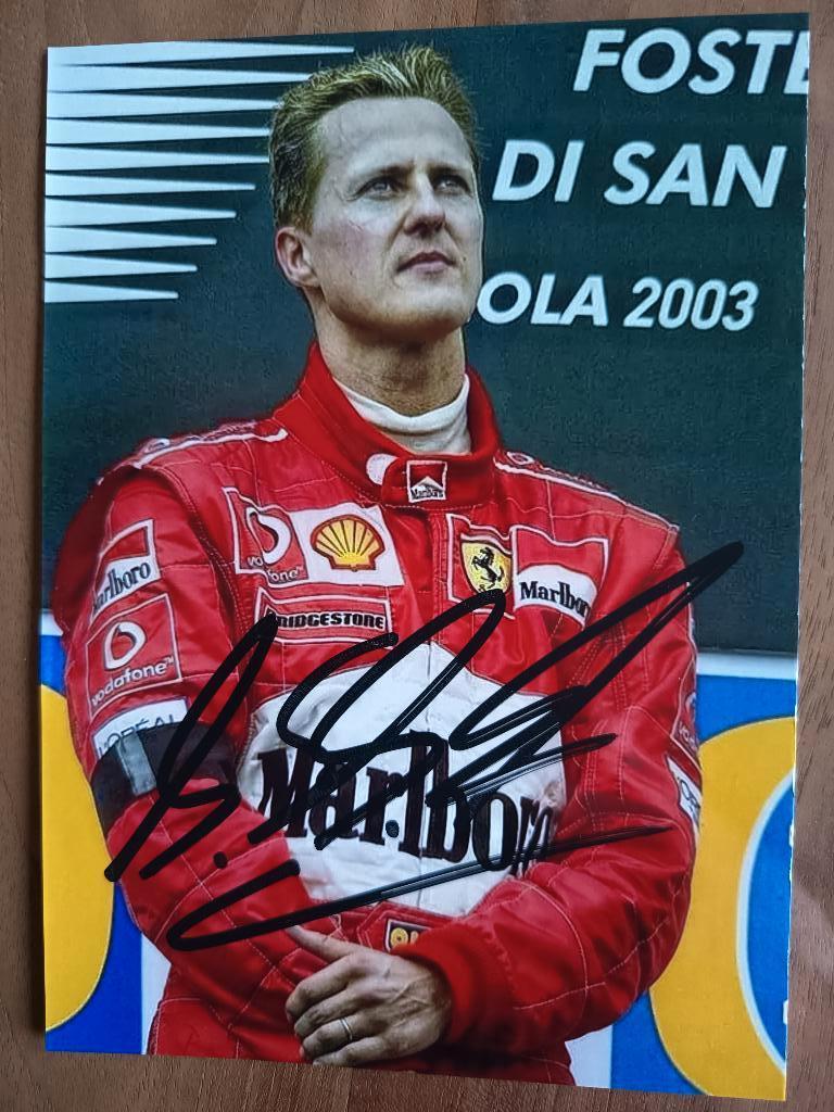 20 gesigneerde Michael Schumacher foto's, Ophalen of Verzenden, Zo goed als nieuw, Formule 1