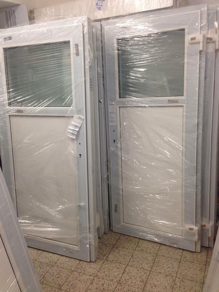 PORTE PVC BLANCHE – DOUBLE VITRAGE Poignée compris, Bricolage & Construction, Fenêtres & Moustiquaires, Neuf, Enlèvement