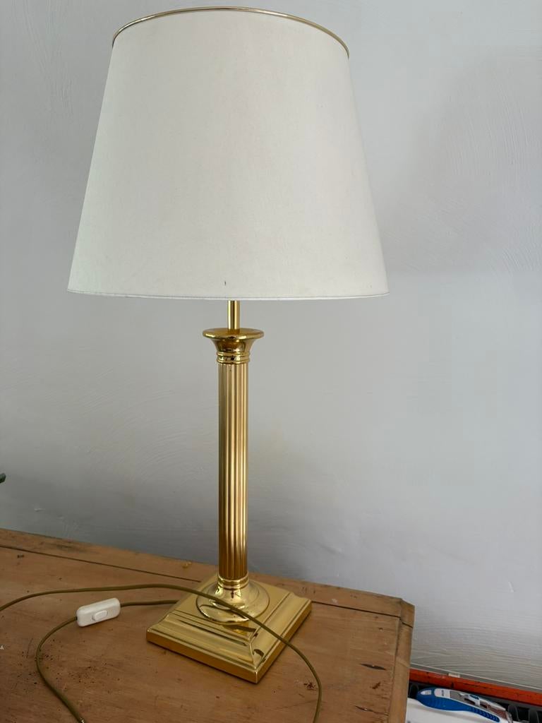 Lampe sur pied élégante, couleur or, 75 cm de haut, Enlèvement, Comme neuf