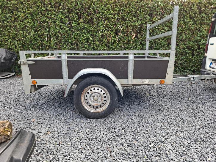 Remorque simple essieu 500kg, Autos : Divers, Remorques, Comme neuf, Enlèvement