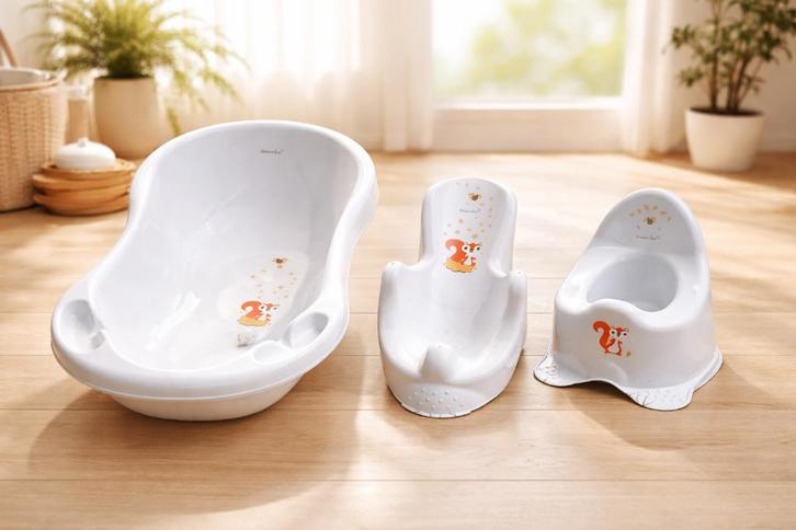 Dreambee babyset - badje, verloopstuk en potje, Kinderen en Baby's, Badjes en Verzorging, Zo goed als nieuw, Badje, Overige merken