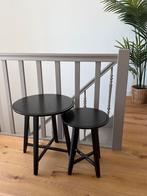 Ikea Kragsta zwarte salontafel / bijzettafel, Ophalen, Zo goed als nieuw, Rond