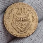 Munt / Rwanda / 20 frank / 1977, Postzegels en Munten, Ophalen of Verzenden, Overige landen, Losse munt