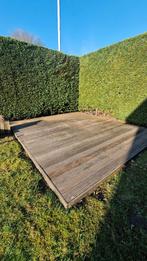 Bankirai vlonder 4m op 4m, Ophalen, Gebruikt, Hout