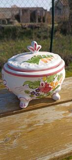 Ancienne boite en porcelaine peinte à la main, Antiquités & Art, Enlèvement ou Envoi