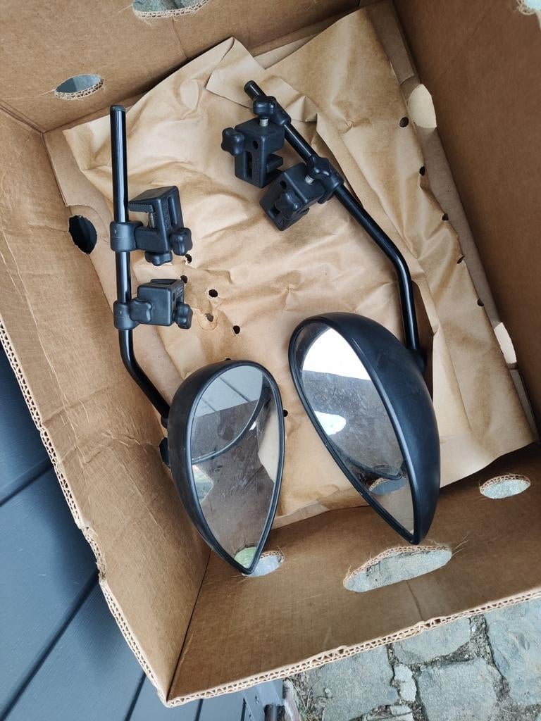 2 milenco caravan, spiegels zwart in perfecte staat, Ophalen of Verzenden