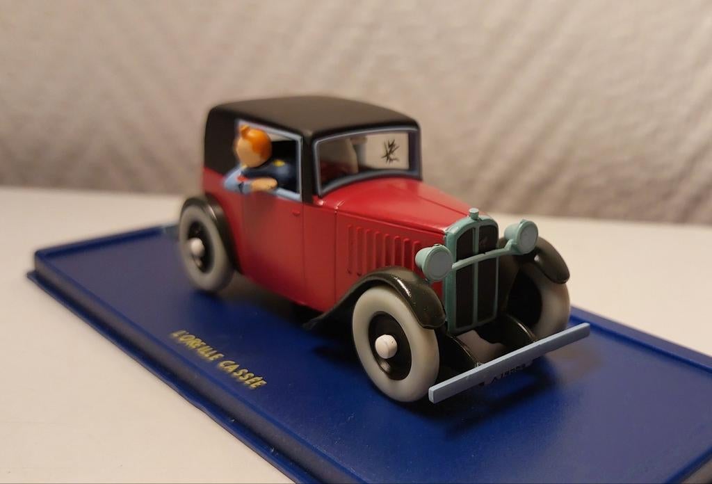 Voiture TINTIN Atlas 1/43 « Le Spider Coupé des années 1930 , Enlèvement ou Envoi, Tintin, Comme neuf, Statue ou Figurine