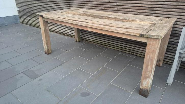 Tuintafel teak Bristol, Jardin & Terrasse, Tables de jardin, Utilisé, Rectangulaire, Bois de teck, Enlèvement