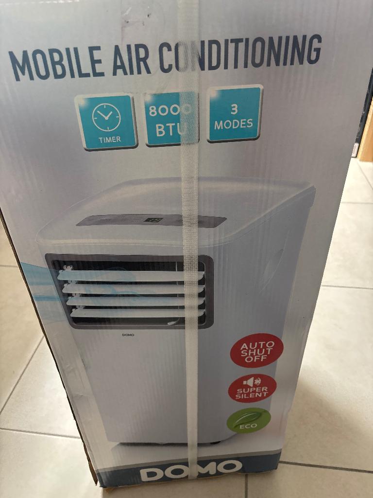 Climatiseur mobile DOMO DO263A, Electroménager, Neuf, 60 à 100 m³, Refroidissement et Déshumidification, Enlèvement