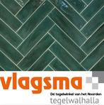 Groene handvormtegels opal emerald glans 7,5x30 cm, Doe-het-zelf en Bouw, Verzenden, Nieuw, Minder dan 20 cm, 20 tot 40 cm