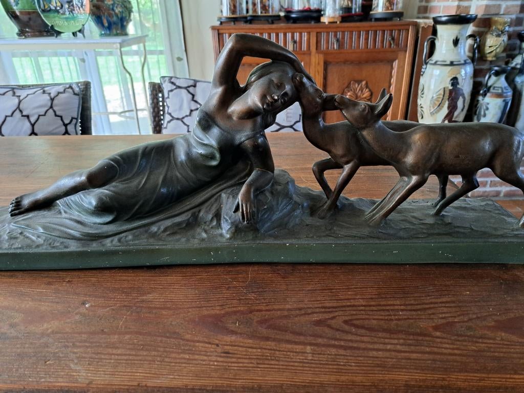 Prachtig oud beeld  plaaster, Ophalen, Zo goed als nieuw, Overige typen