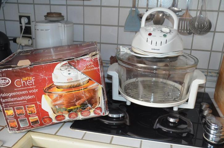 Halogeenoven Infrachef, Elektronische apparatuur, Microgolfovens, Gebruikt, Vrijstaand, Combi-microgolfoven, Minder dan 45 cm