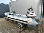 Complete Quicksilver 450R RIB – 70PK Johnson (Gereviseerd), Watersport en Boten, Rubberboten, Ophalen, Quicksilver, Gebruikt, 70 tot 120 pk