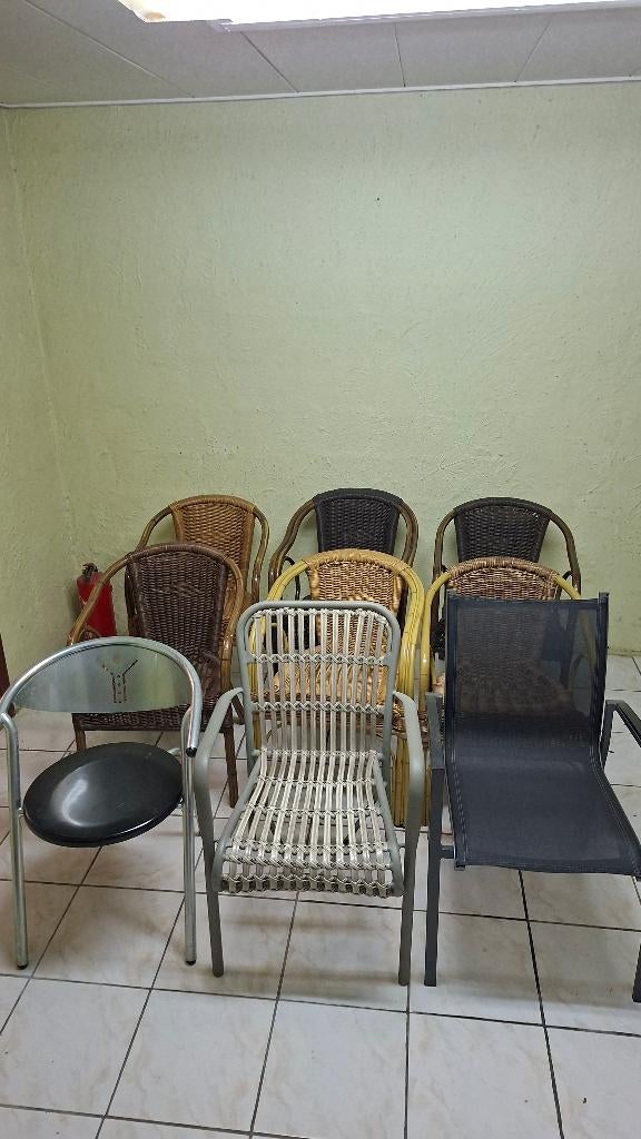 horeca uitverkoop opheffing terrasstoelen terrastafel handel, Jardin & Terrasse, Chaises de jardin, Comme neuf, Empilable, Enlèvement