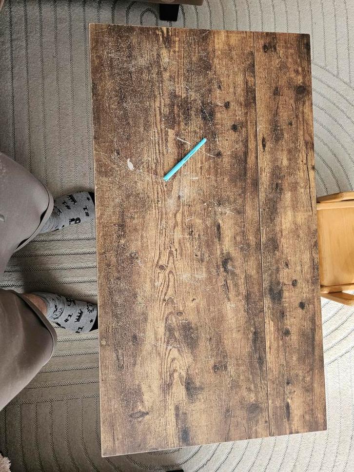 Table de salon avec rangement – style industriel, Maison & Meubles, Tables | Tables à manger, Métal, Enlèvement