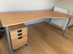 Kinnarps bureau avec armoire mobile GRATUIT, Huis en Inrichting, Bureaus, Ophalen, Zo goed als nieuw, Bureau