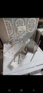 Lampe de bureau/chevet design industriel avion biplan métal, Enlèvement