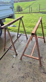Schragen 2 stuks, Bricolage & Construction, Échafaudages, Enlèvement, Utilisé, Autres types, Moins de 2 mètres