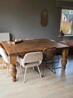 Robuuste Zware Houten Eettafel 180x150x78, Ophalen