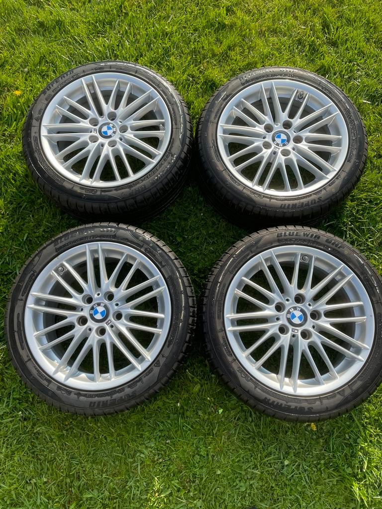 Bmw velgen met Winter & Zomerbanden 17 inch TPMS, Ophalen, Gebruikt, Velg(en), 17 inch