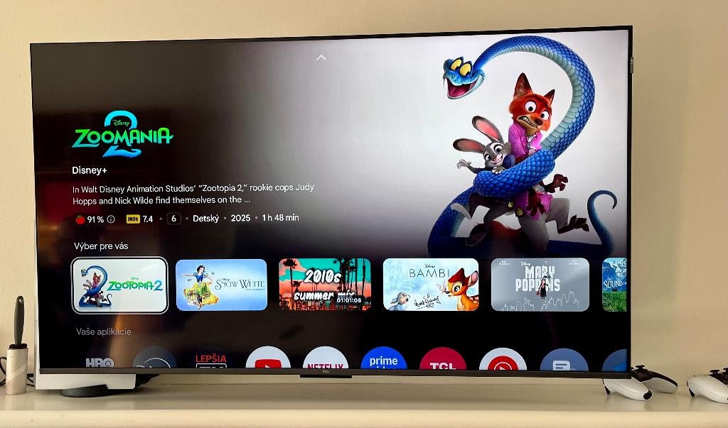 TCL 55T8C QLED 4K TV, QLED, 120 Hz, Zo goed als nieuw, 100 cm of meer