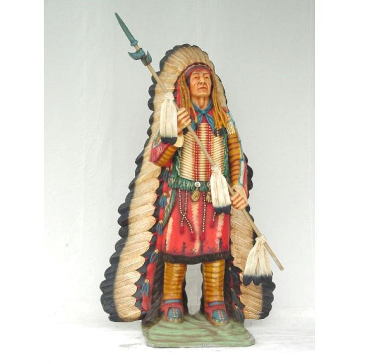 Indienne grandeur nature - Statue indienne - Hauteur 200 cm, Collections, Statues & Figurines, Neuf, Enlèvement