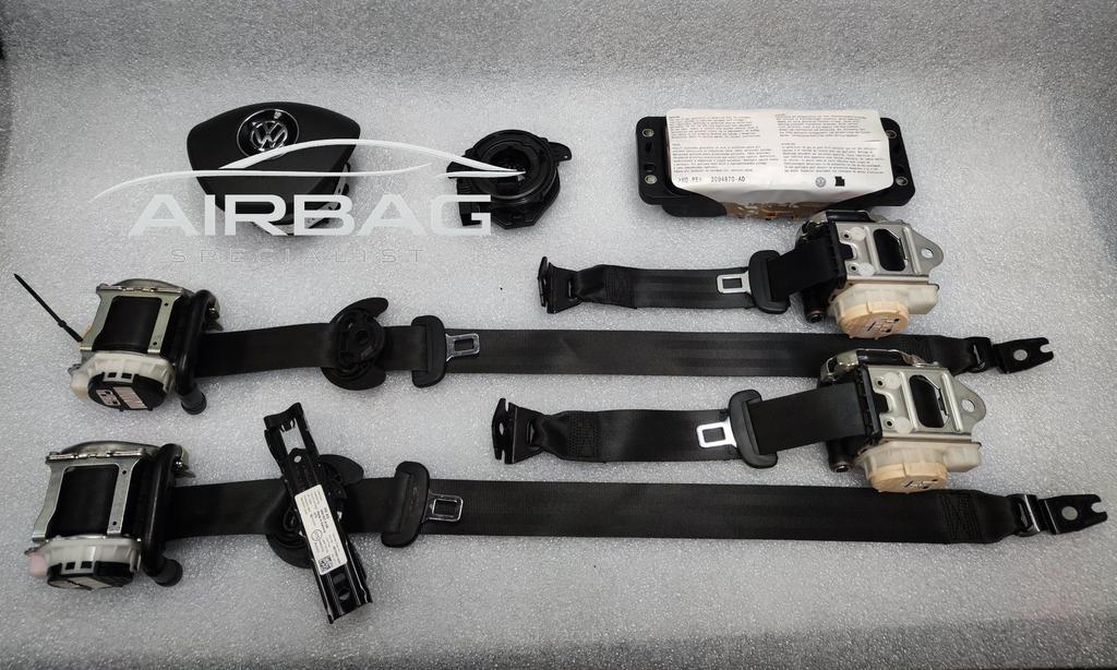 Volkswagen Polo 2017+ 2G airbag set: stuurairbag, klokveer,, Autos : Pièces & Accessoires, Tableau de bord & Interrupteurs, Utilisé