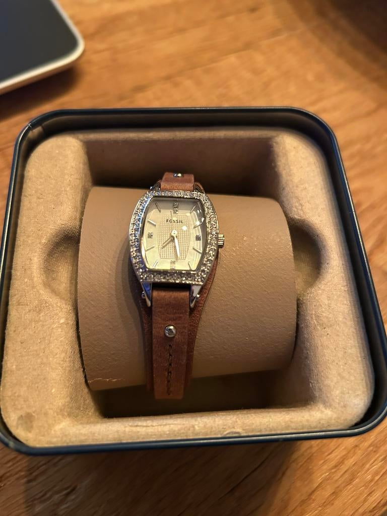 Nieuwe Fossil vrouwenhorloge, Bijoux, Sacs & Beauté, Montres | Femmes, Neuf, Enlèvement, Argent, Fossil
