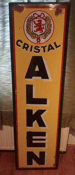 Emaille Cristal Alken reclamebord, Verzamelen, Ophalen, Reclamebord