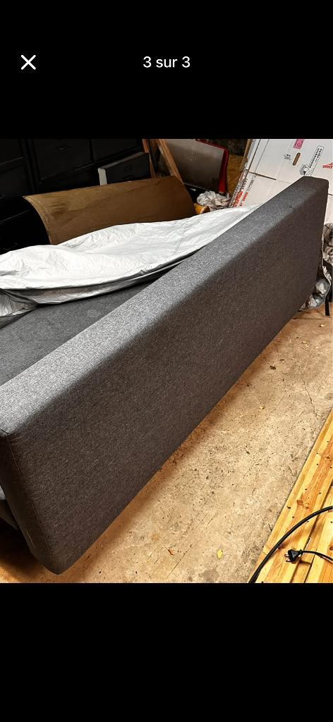 Clic clac, Maison & Meubles, Chambre à coucher | Canapés-lits, Utilisé, Deux personnes, Gris, Enlèvement